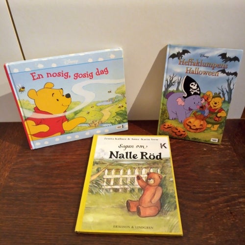 Bokpaket: Disney - En nosig, gosig dag, Heffaklumpens Halloween, Sagan om Nalle