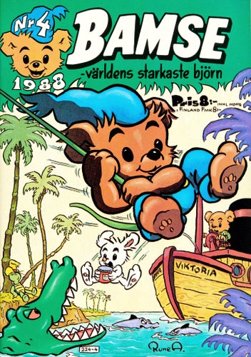 Bamse – världens starkaste björn Serietidning 1988 nr 4 (Oläst arkivex)
