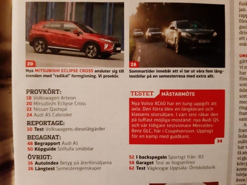 Vi Bilägare 10 2017: Audi Q5 2,0 TDI, Volvo XC60 D4 AWD, M-B GLC 220 d Coupé
