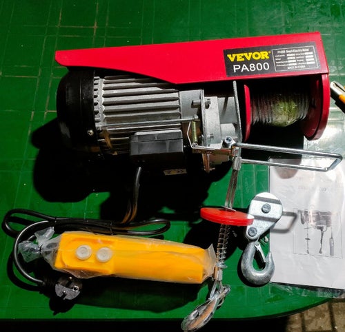 800kg 1450W elektrisk lyftanordning,säker design,enkel installation,99% ny skick