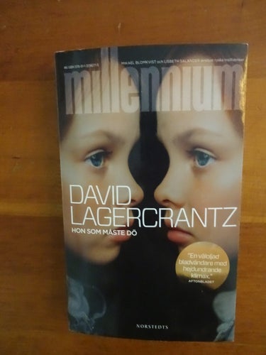 Toppskick David Lagercrantz Hon som måste dö Millennium pocket