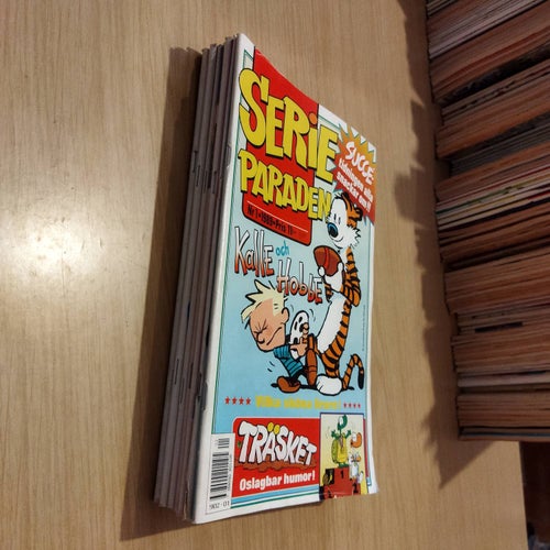 Samling Serieparaden 1989 flera nummer 7 styck