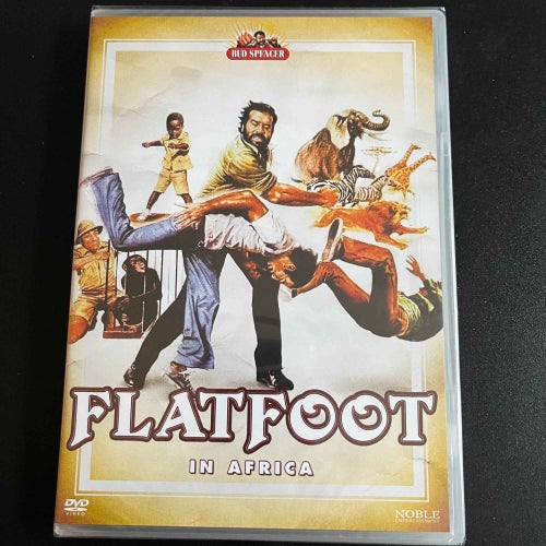FLATFOOT IN AFRICA. BUD SPENCER. INPLASTAD DVD ACTION / KOMEDI -78.
