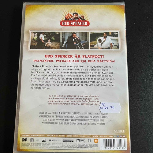 FLATFOOT IN AFRICA. BUD SPENCER. INPLASTAD DVD ACTION / KOMEDI -78.