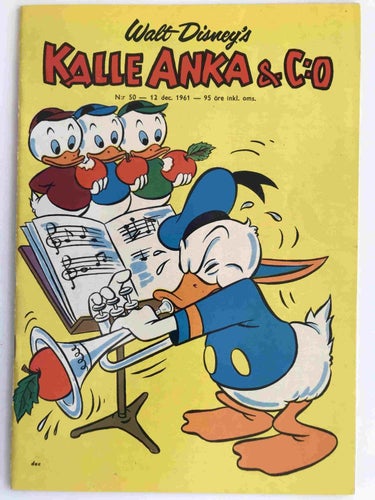 Kalle Anka - 1961:50 VF- med samlarbilder