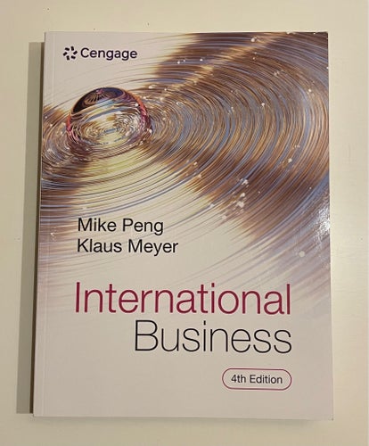 International Business av Mike Peng och Klaus Meyer, 4th Edition Cengage