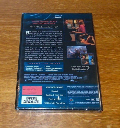 Vad kvinnor vill ha (2000) - DVD - SVENSK TEXT - INPLASTAD