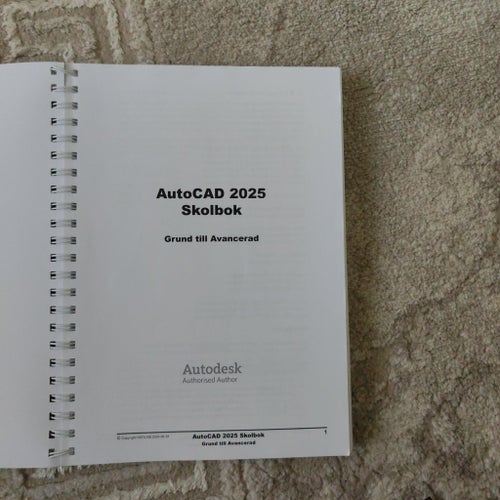 AutoCAD 2025 Skolbok Grund till Avancerad