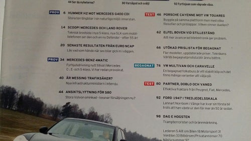 Teknikens Värld nr 4 2003: VW Touareg V6, Porsche Cayenne S, Hummer H2