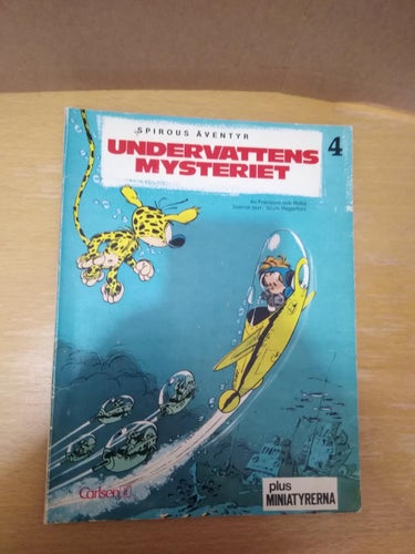 Spirous äventyr 4 Undervattens mysteriet 1974 första upplagan Very Fine plus