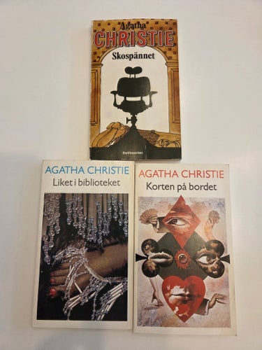 Agatha Christie, Skospännet,korten på bordet,liket i biblioteket