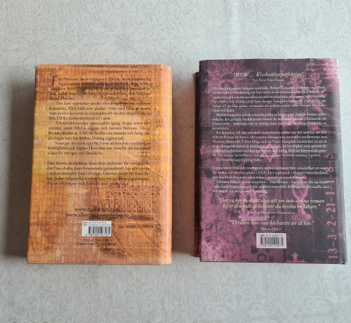Dan Brown - Gåtornas Palats (2006) och Da Vinci-koden (2004)