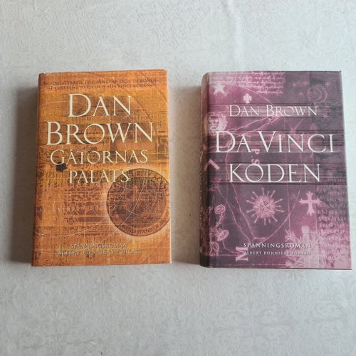 Dan Brown - Gåtornas Palats (2006) och Da Vinci-koden (2004)