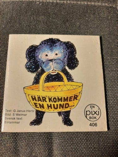 Pixibok. Här kommer en hund