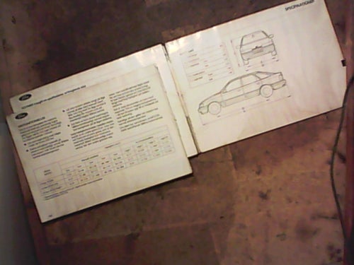 Ford Scorpio, 1986, instruktionsbok,