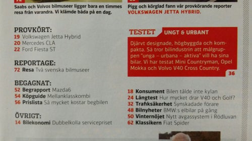 Vi bilägare nr 6 2013: Ford Fiesta ST, Mercedes CLA 220 CDI, beg Mazda 6