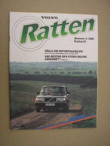 VOLVO Tidning Ratten 1981 Nr. 2 Rep. Jacob rullar igen m.m.