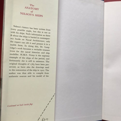 THE ANATOMY OF NELSON'S SHIPS C Nepean Longridge 1970