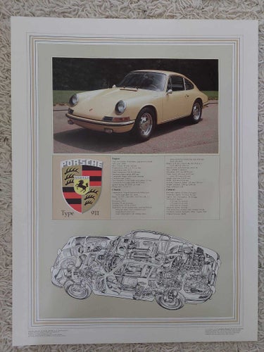 Porsche 911 1965 affisch