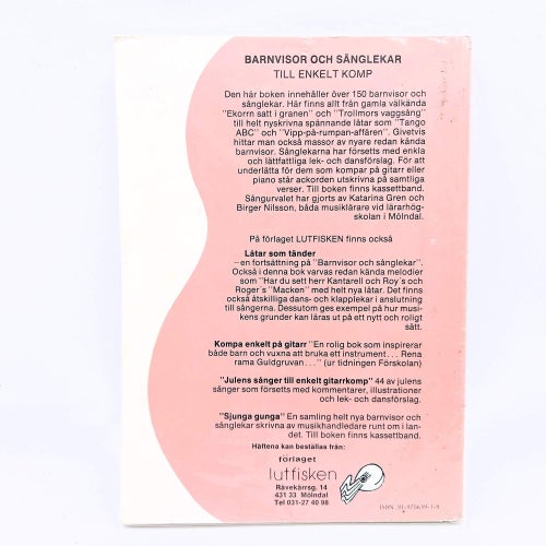 Barnvisor och sånglekar - Förlaget Lutfisken