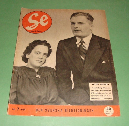 SE nr 7 1944 - Gripensnäs, Karlskoga, Romme, W. Rothgardt mm