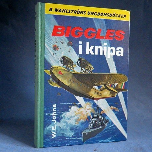 Biggles i knipa. W.E. Johns . Wahlströms ungdomsböcker 386-87