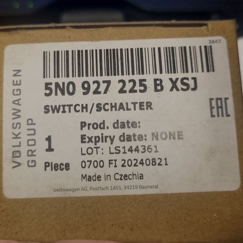 5N0927255 B XSJ