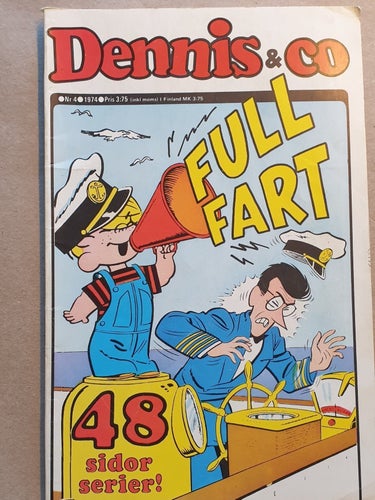 Dennis & Co FULL FART, 1974 + nr 2, 1975 & nr 1, 1979 1