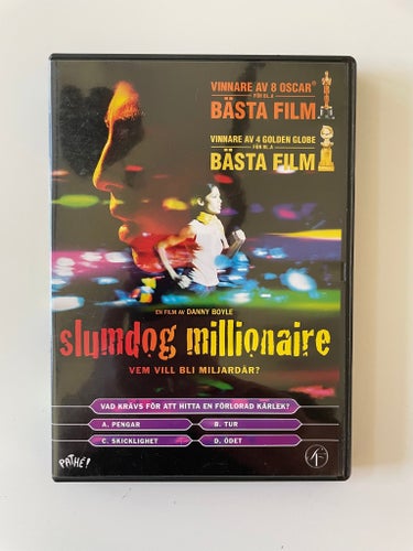Slumdog Millionaire (DVD) Svensk utgåve.