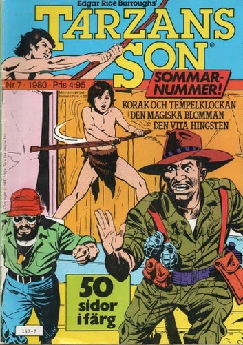 Tarzans Son Nr 7 1980 av Edgar Rice Burroughs