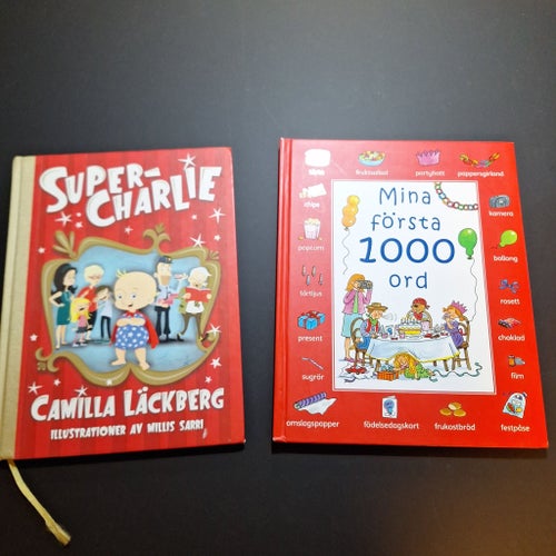 Super-Charlie av Camilla Läckberg, Mina första 1000 ord