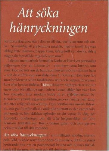 ATT SÖKA HÄNTRYCKNINGEN -Kathryn Harrison (INBUNDEN BOK )