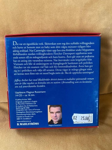 CD Ljudbok / Jeffrey Archer / Blodsbröder