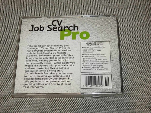 CV Job Search Pro CDROM windows 3.1, 95, 98
