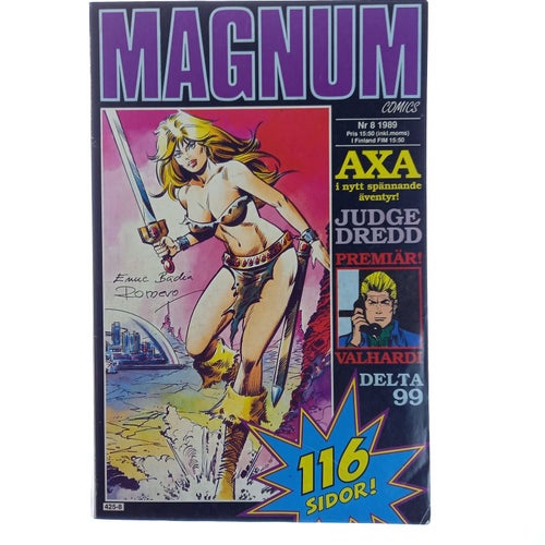 Magnum comics - 1989 - NR 8 - Judge Dredd | Valhardi | Axa: Pillerstaden