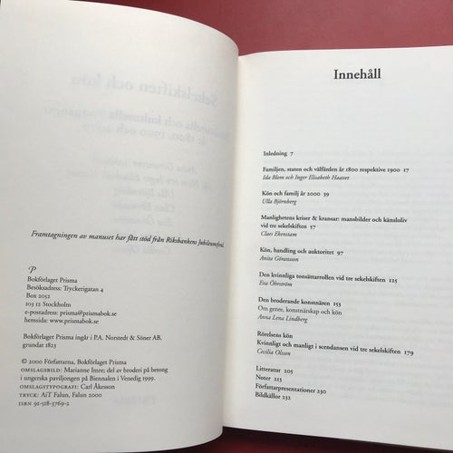 SEKELSKIFTEN OCH KÖN Anita Göransson 2000
