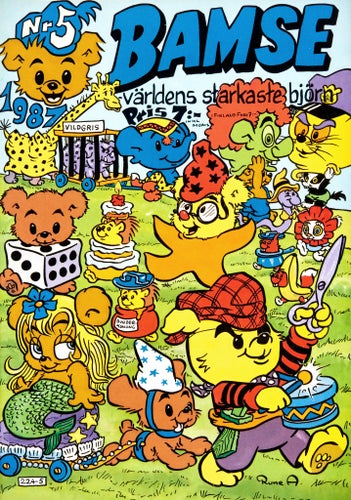 Bamse – världens starkaste björn Serietidning 1987 nr 5 (Oläst arkivex)