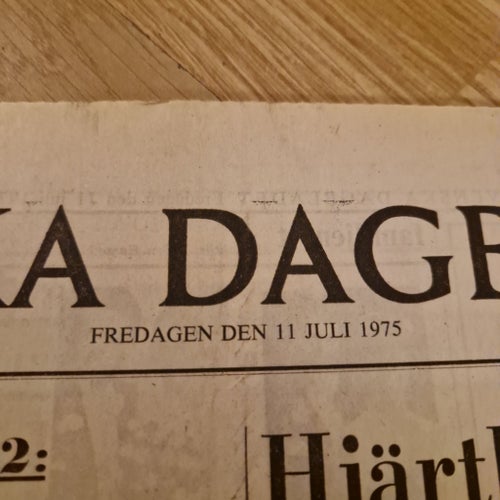 Svenska Dagbladet från 1975