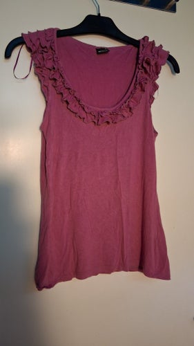Gina Tricot rosa/cerise topp, storlek M