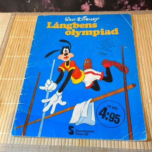Walt Disney Långbens olympiad - 1972 - Häftad bok.
