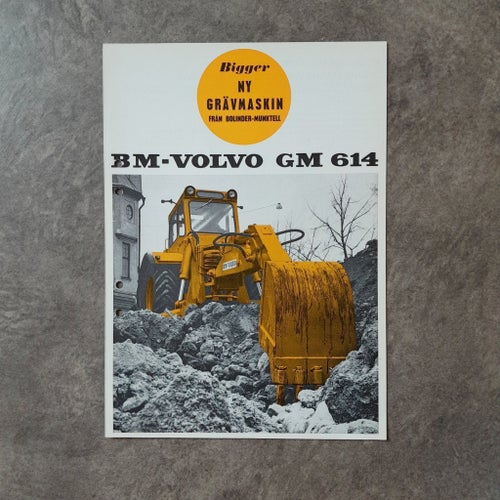 BM-Volvo GM 614 Traktorgrävare - Broschyr