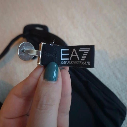 Emporio Armani EA7 svart bikiniöverdel