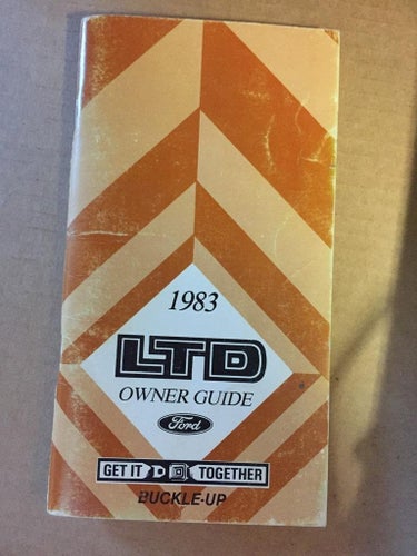 1983 Ford LTD Owner Guide