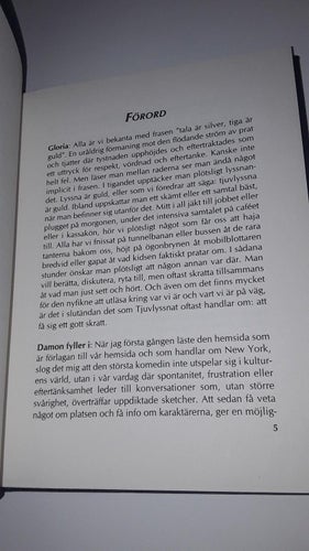 Tjuvlyssnat - Damon Rasti och Gloria Hedman