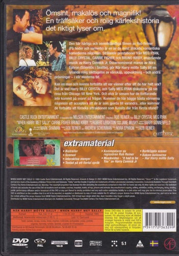 DVD / När Harry Mötte Sally / Meg Ryan. Billy Crystal / Nära nyskick