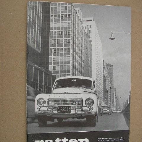 VOLVO Tidning Ratten 1959 Nr. 2 Amazon i Monte Carlo Rally Volvo Titan