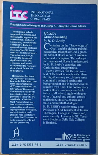 Grace Abounding: A Commentary on the Book of Hosea / H.D. Beeby