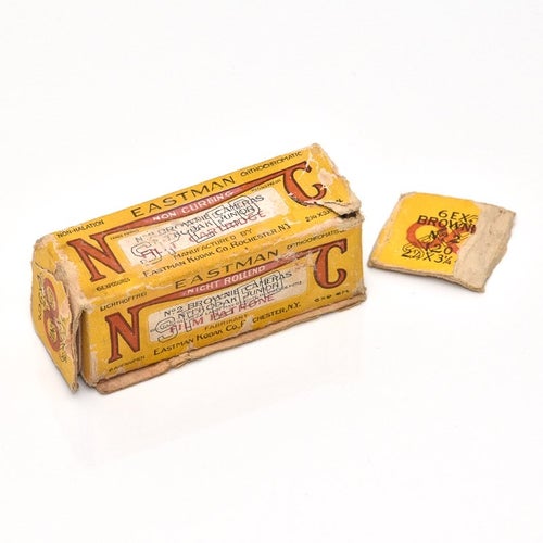 Antik film Kodak NC Non Curling, Nr 2 Brownie / Nr 1 Junior 120 film 1920 (!)