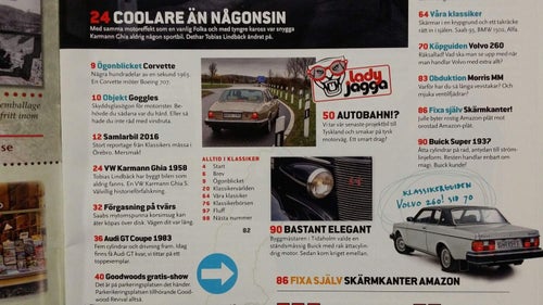 Klassiker nr 4 2016: VW Karmann Ghia, Audi Coupé GT, Volvo 262/264/265 guide