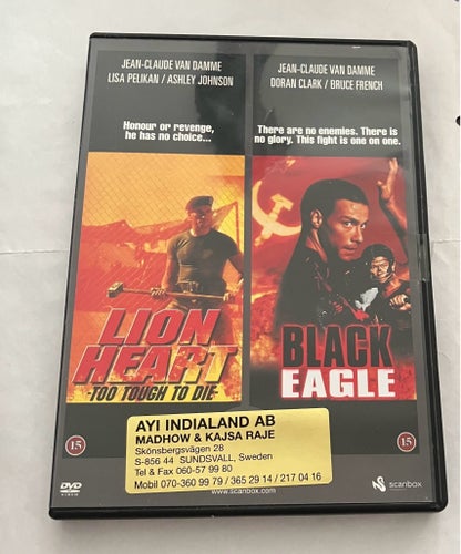 Lionheart / Black Eagle - Jean-Claude Van Damme DVD